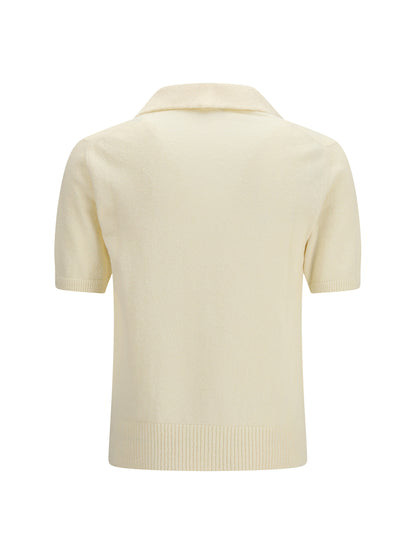 Polo Shirt Cotton-Blend Beige