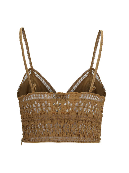 Top Melie Cotton Voile Cinnamon