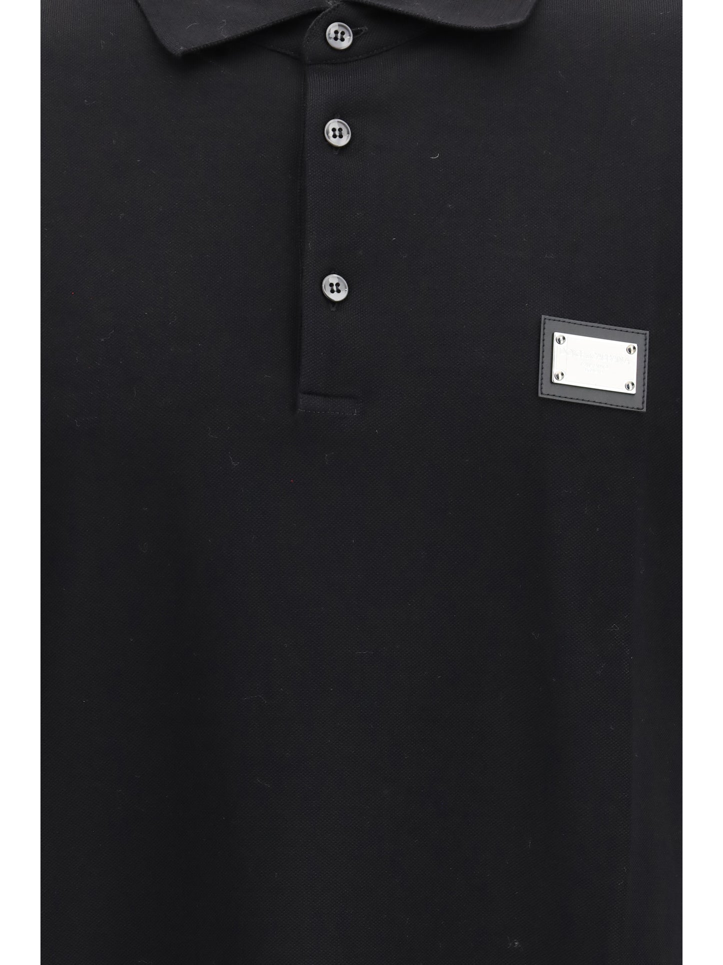 Polo Shirt Cotton Piqué Black
