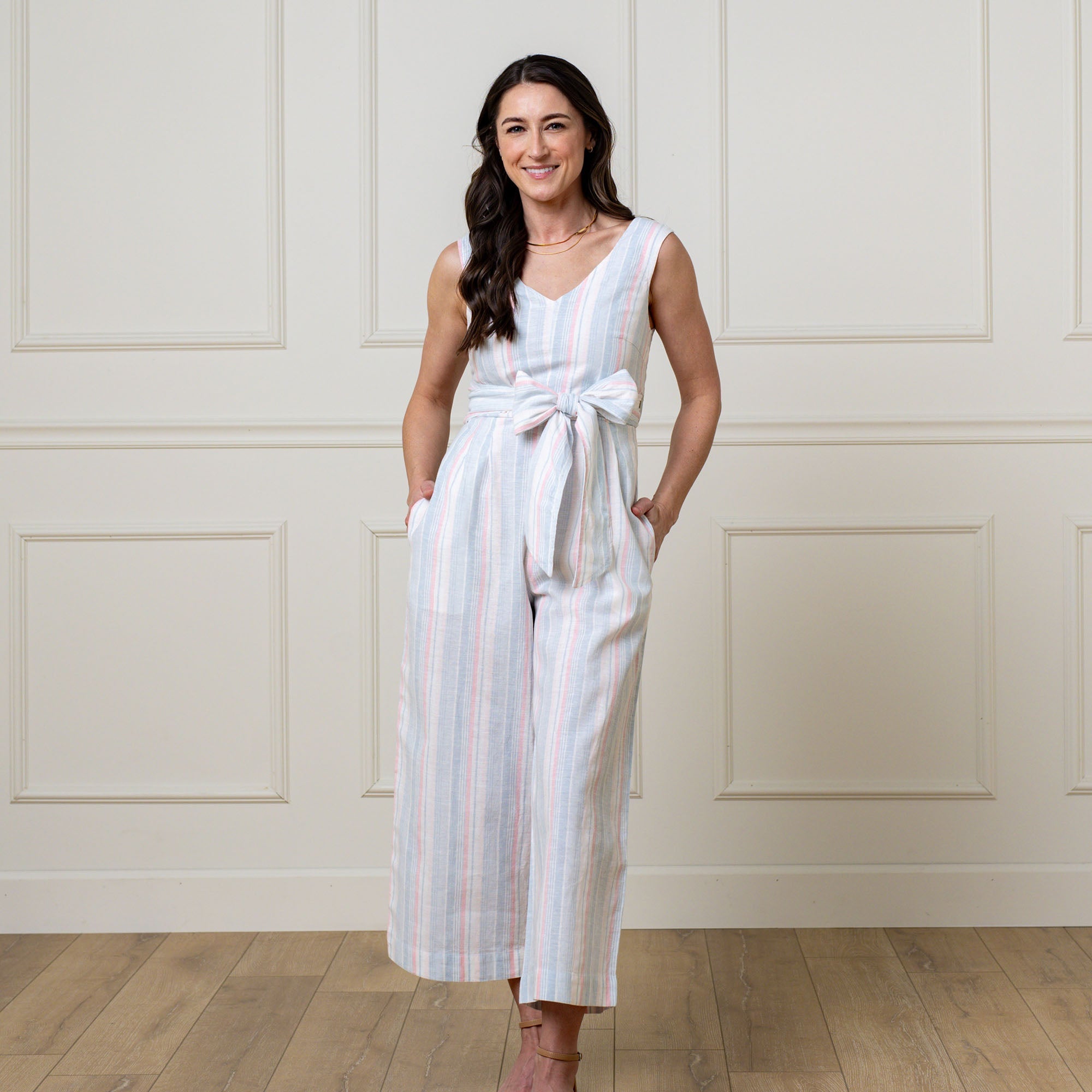 Tie-Waist Wide Leg Jumpsuit – Zulily