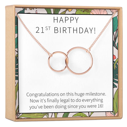 21st Birthday Necklace