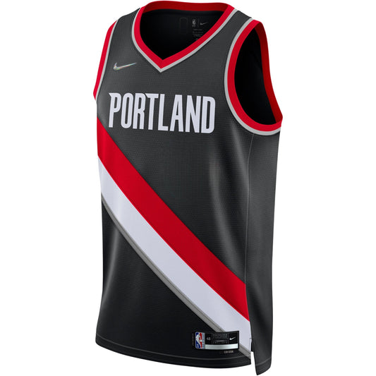 Nike Men's Nba Portland Trail Blazers 21/22 Diamond Swingman Jersey Icon Edition - DN2629-010