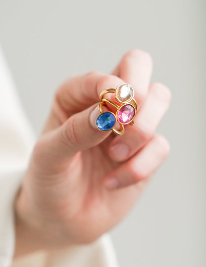 Elevated Faith Ocean Blue Gemstone Ring