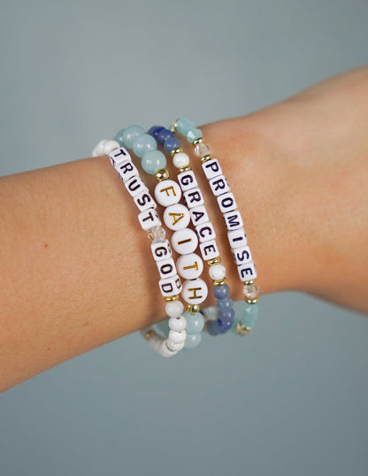 Elevated Faith Promise Letter Bracelet
