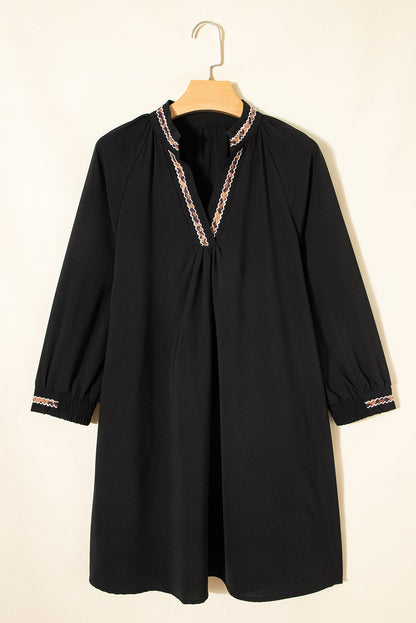 Threaded Pear Quincy Sleeve Shift Mini Dress