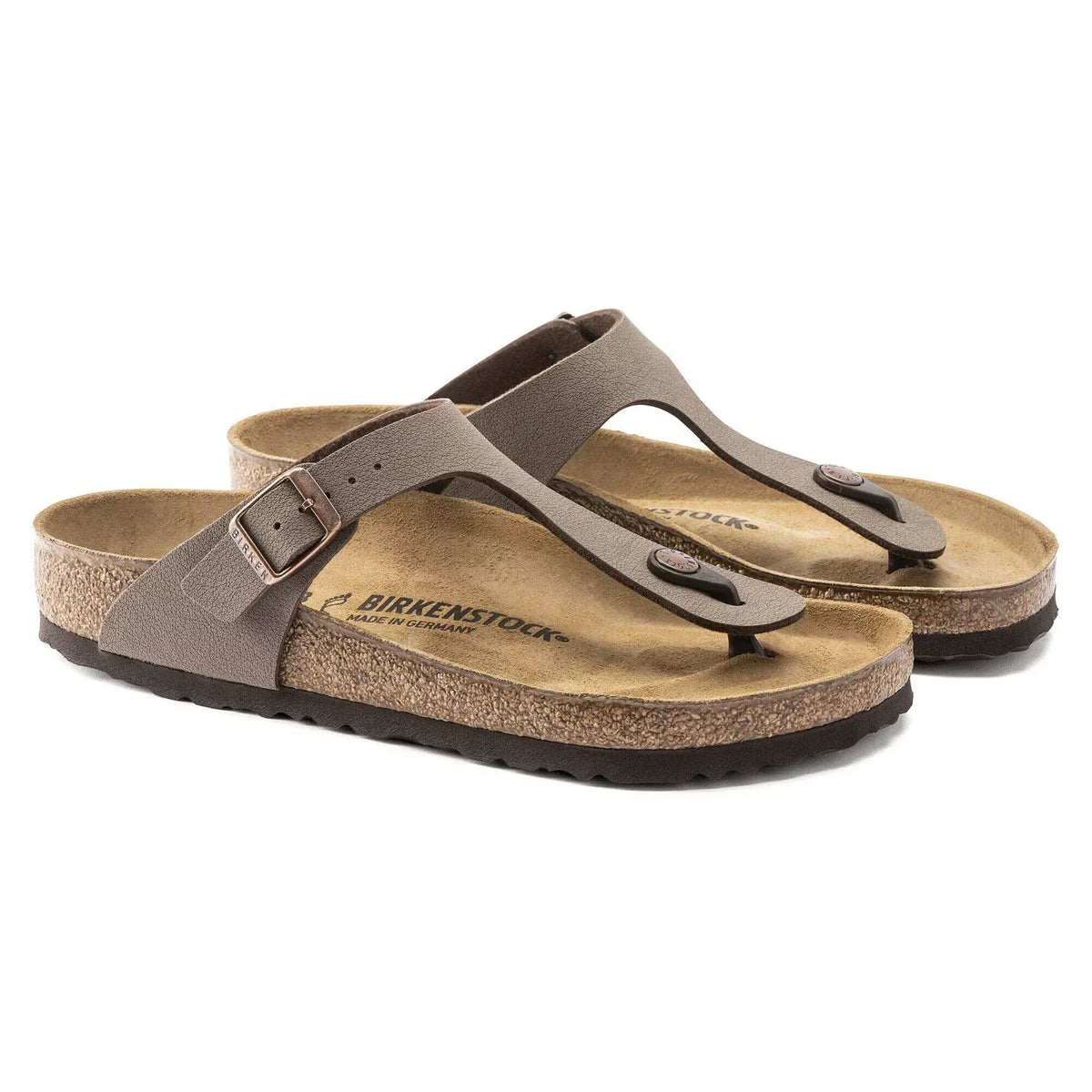 Birkenstock Gizeh Women's Thong Sandals — Mocha Birko-Flor