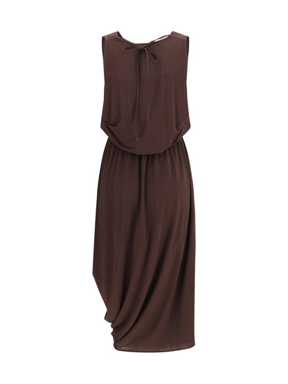 Dress Draped Midi Fig