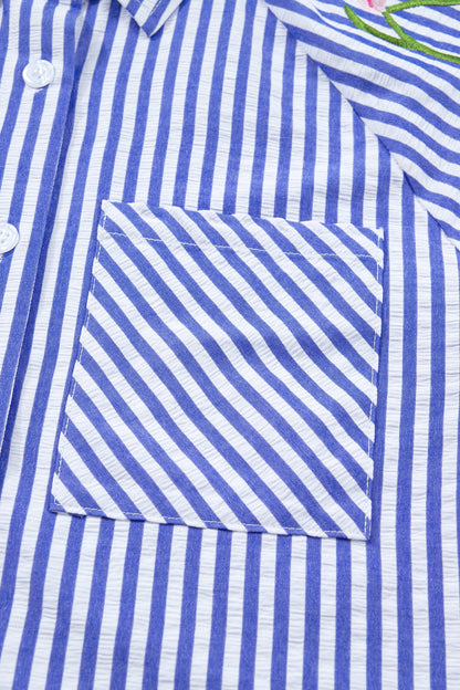 Threaded Pear Promise Puff Sleeve Down Shirt