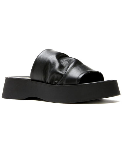 1 Black leather-