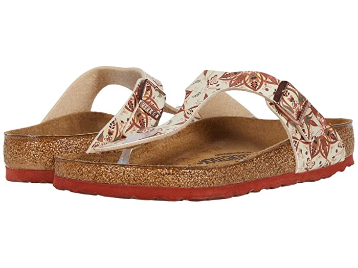 Birkenstock Unisex Gizeh Birko-Flor Boho Flowers Earth Red