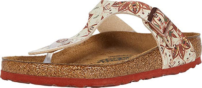 Birkenstock Unisex Gizeh Birko-Flor Boho Flowers Earth Red