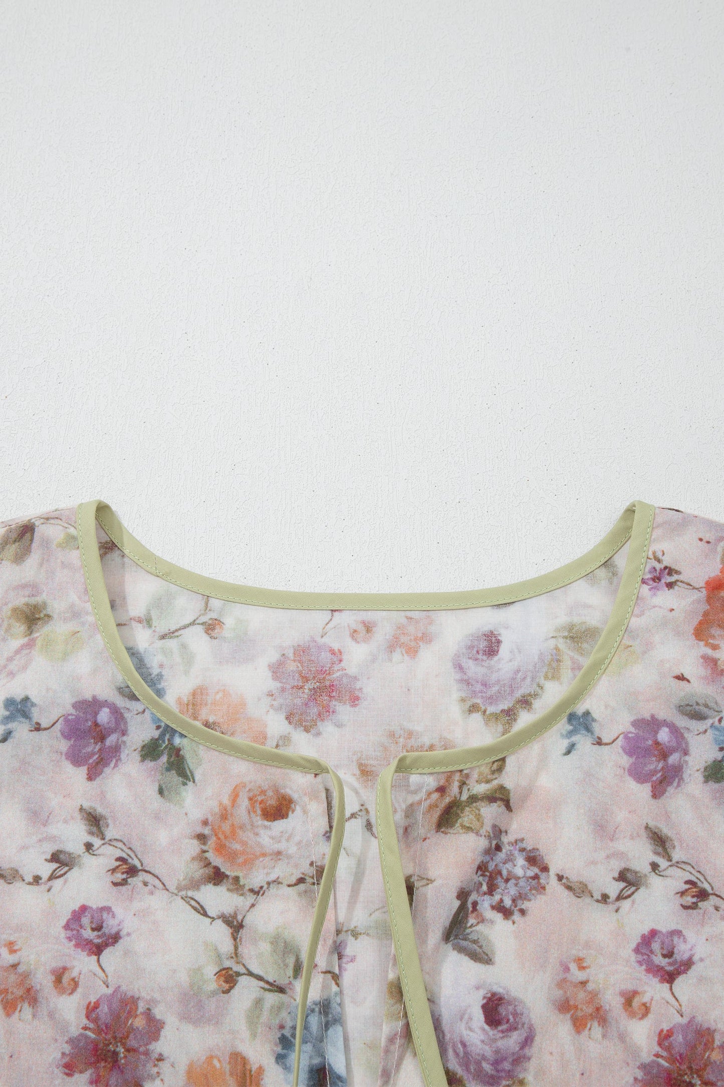 Threaded Pear Andi Striped Detail Babydoll PLUS Blouse