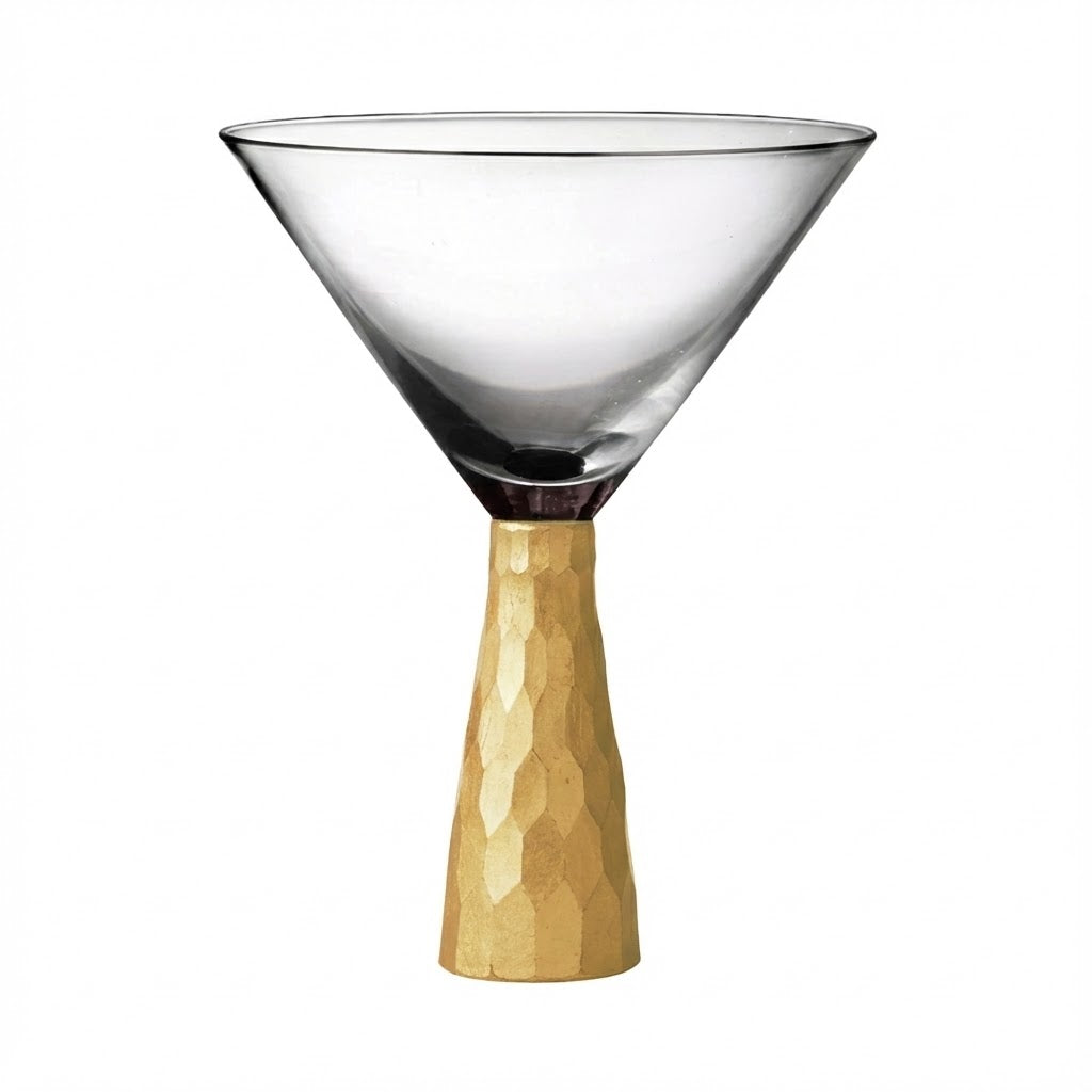 Jay Companies Daphne Gold 4-Piece Set Martini Glasses