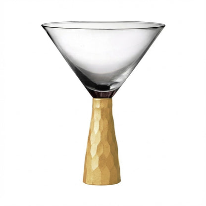 Jay Companies Daphne Gold 4-Piece Set Martini Glasses