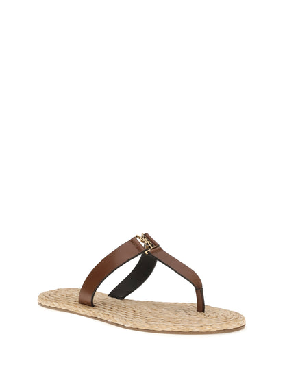 Leather Sandals Babylone Burnt Brown