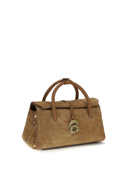 Handbag Dotta Brown Calf Leather