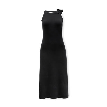 Halter Tie Knit Sweater Dress