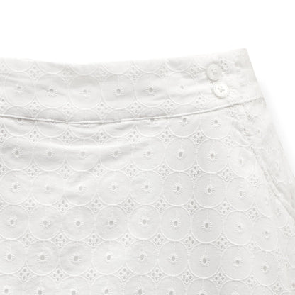 Organic Eyelet Skort