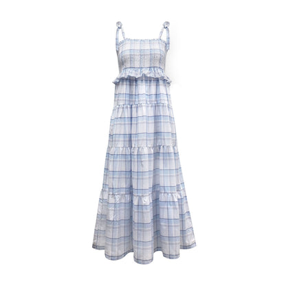 Smocked Tiered Organic Dress
