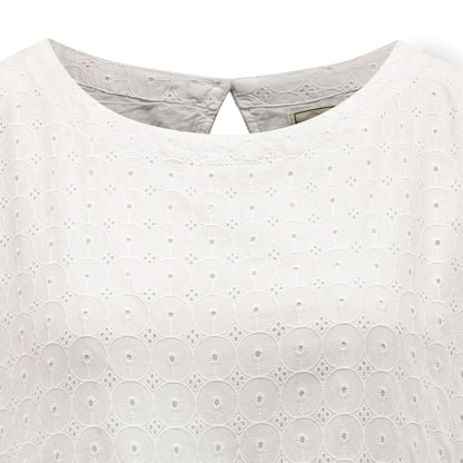 Organic Tiered Eyelet Dress