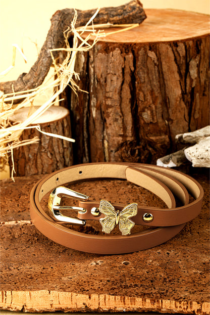 Threaded Pear Julianna Leather Thin Waist Belt