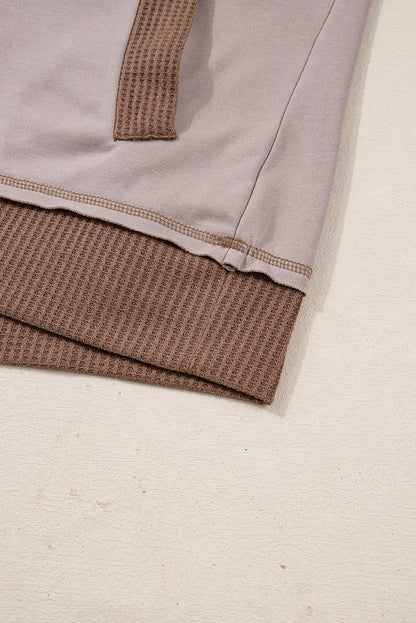Threaded Pear Alessia Exposed Seam Casual Hoodie