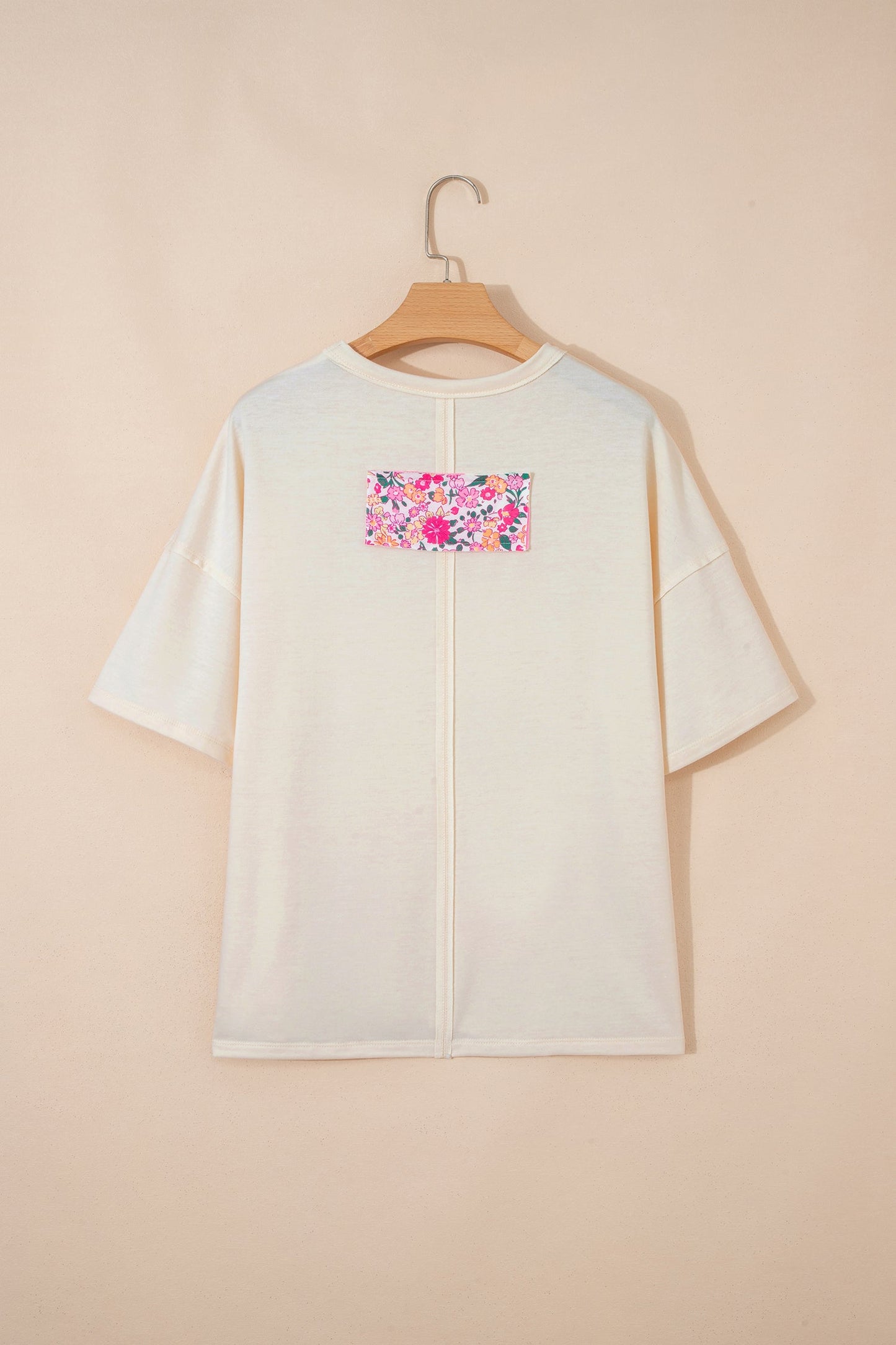 Threaded Pear Poppy Big Flower Oversize Tee