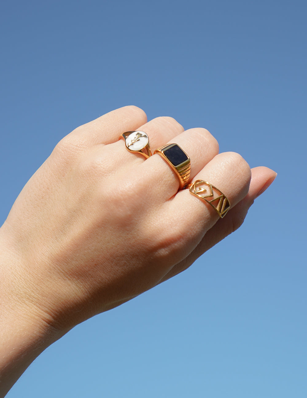 Elevated Faith Wildflower Signet Ring