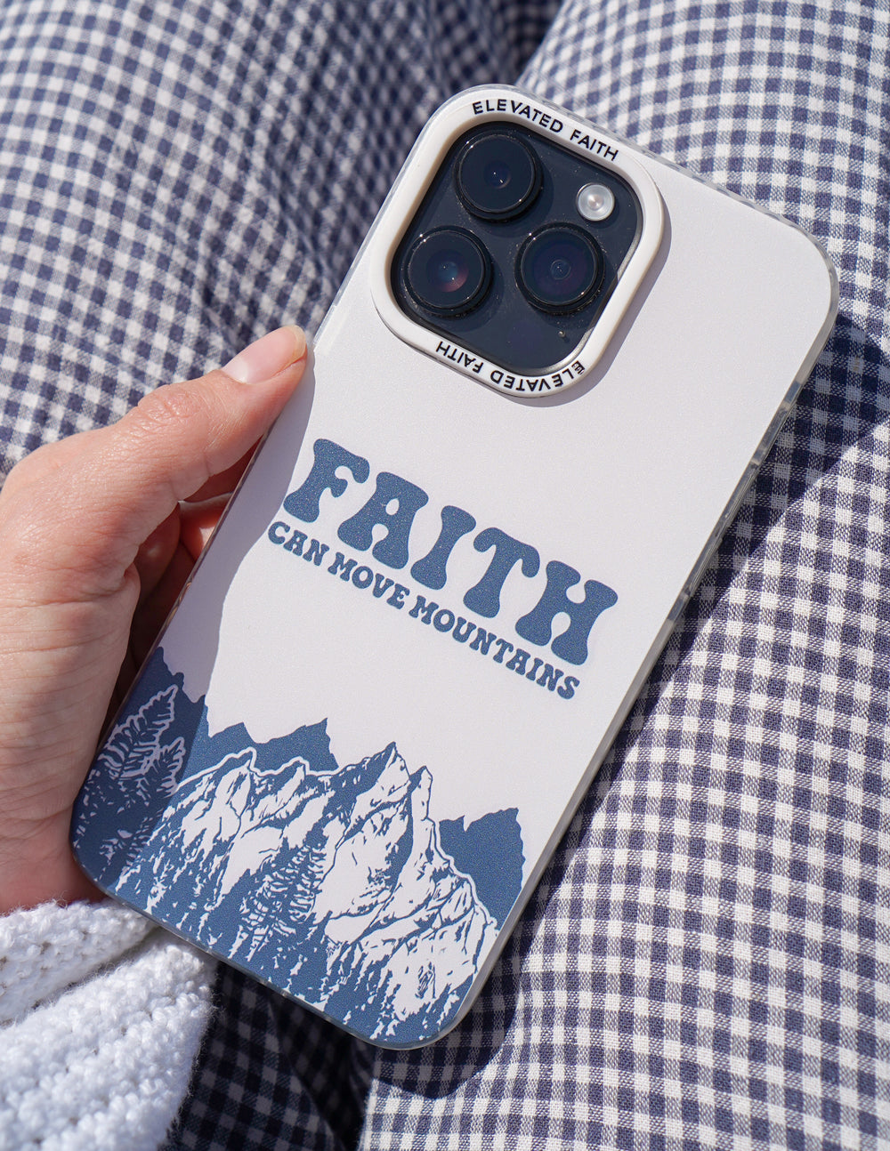 Elevated Faith Faith Can Move Mountains Phone Case