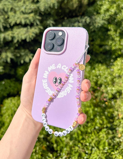 Elevated Faith Create in Me a Clean Heart Phone Charm