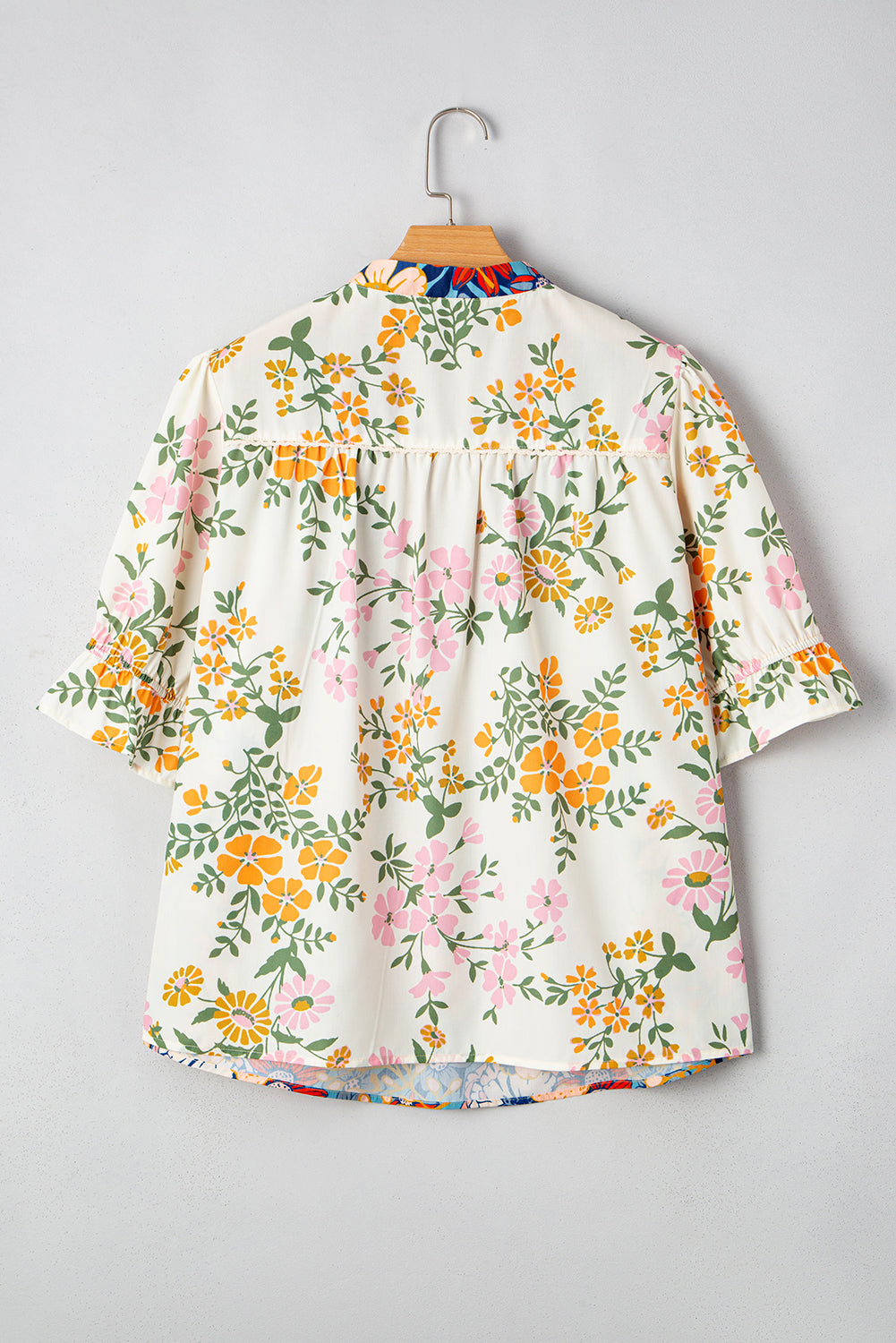 Threaded Pear Alayna Woven Half Sleeve PLUS Blouse