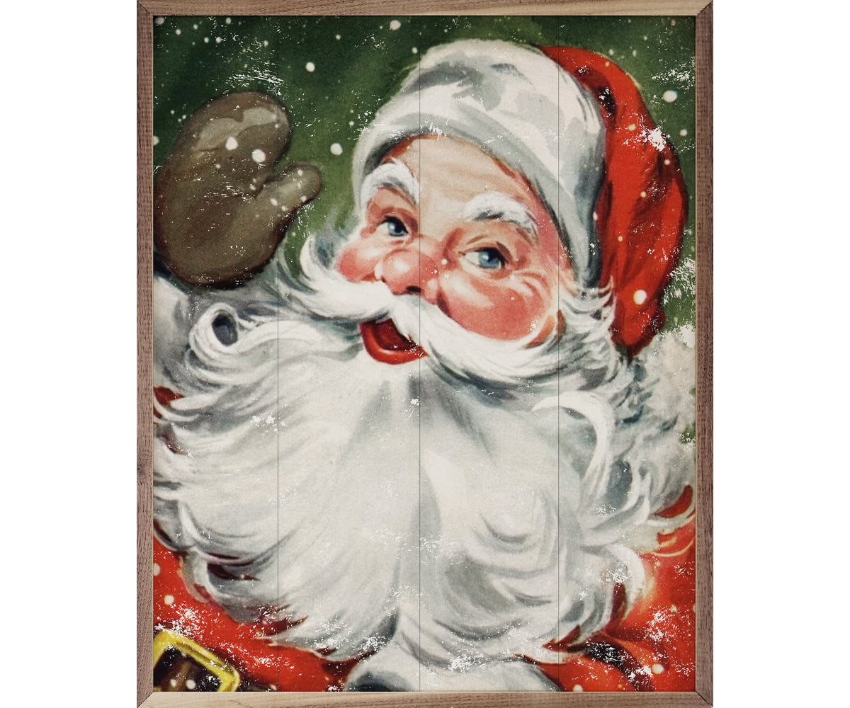 Kendrick Home Santa With Snow Green