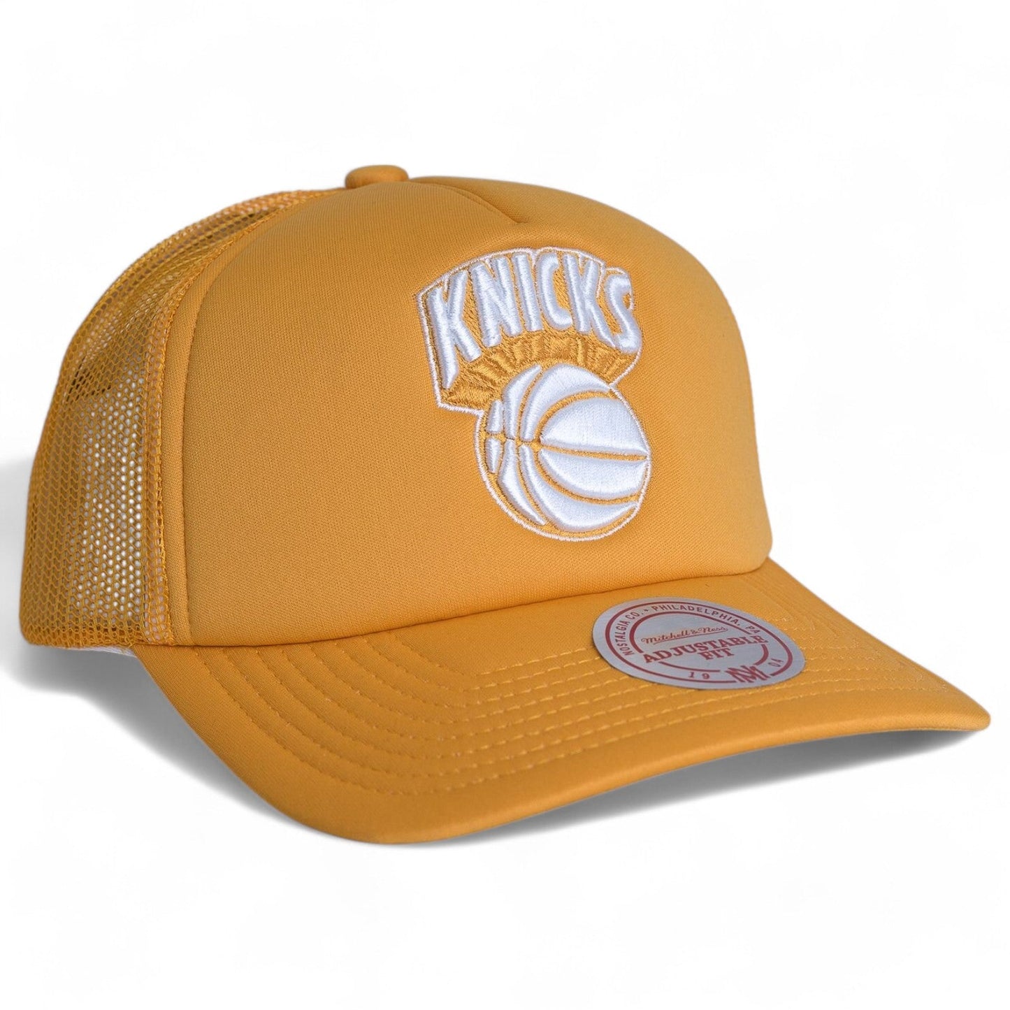 Men's Mitchell & Ness NBA Pastel Trucker Snapback Hwc Knicks - Orange