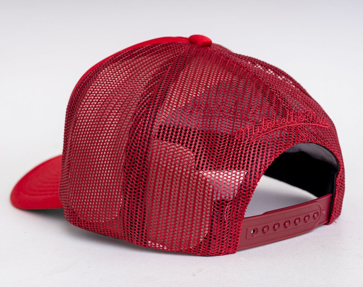 Men's Mitchell & Ness NBA Logo Remix Trucker Snapback Hwc Hawks - Red