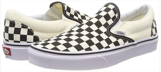 Vans Classic VEYEBWW Check Men's Sneakers — White/Black