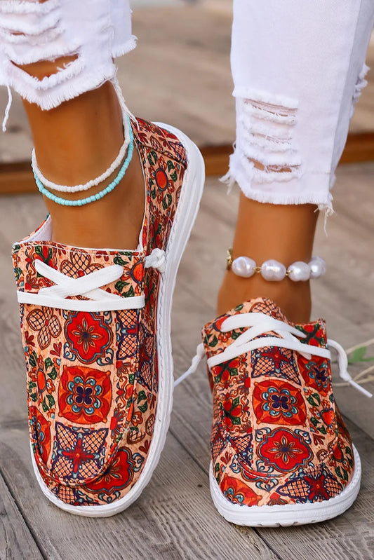Threaded Pear Aria Flat Slip On Shoes