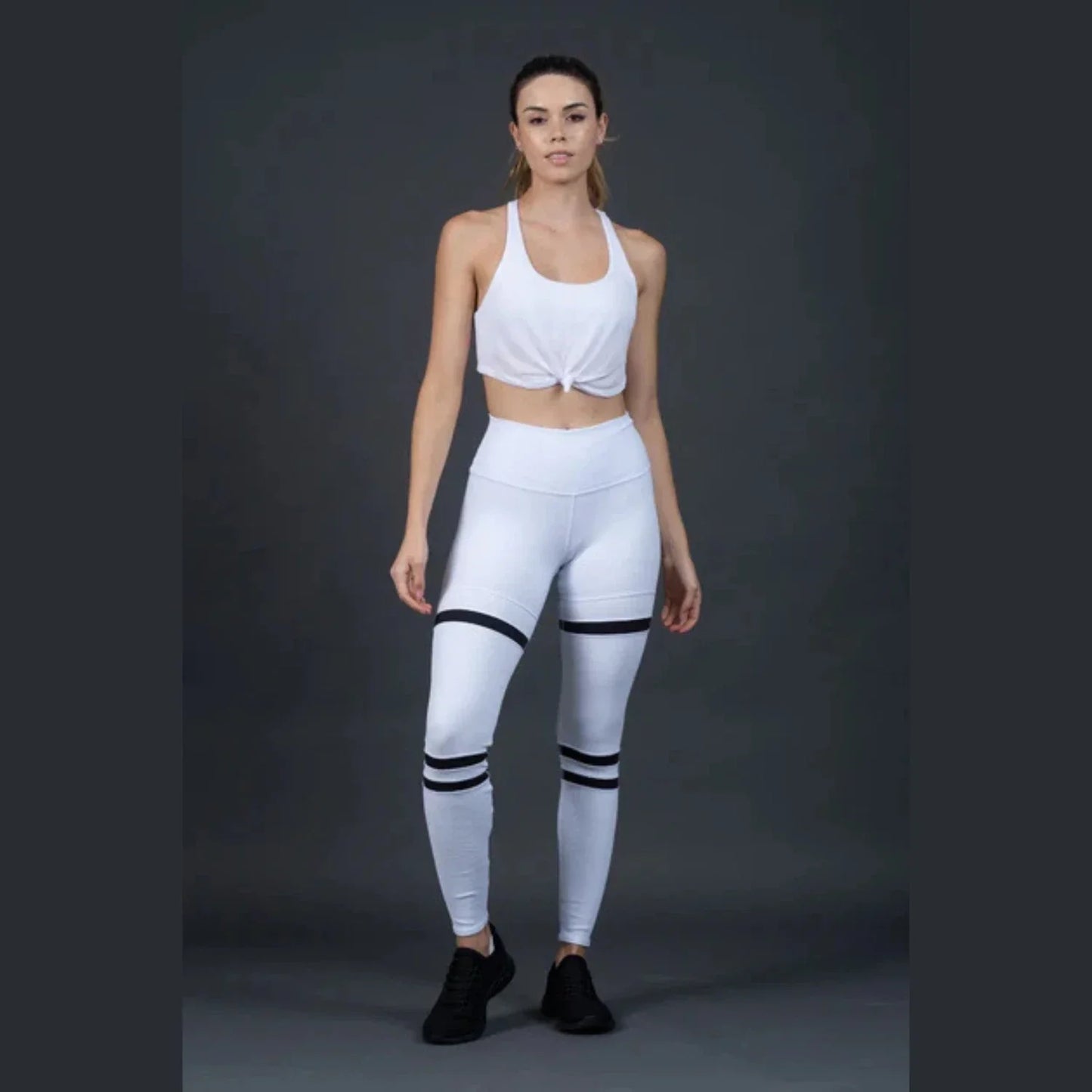 Alo Yoga Youga High Waist Legit Elastic Waist Performance Women's Leggings — White
