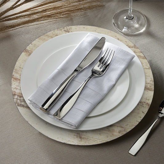 Jay Companies Birch Wood Finish Charger Plate 13"  12  Pc Set