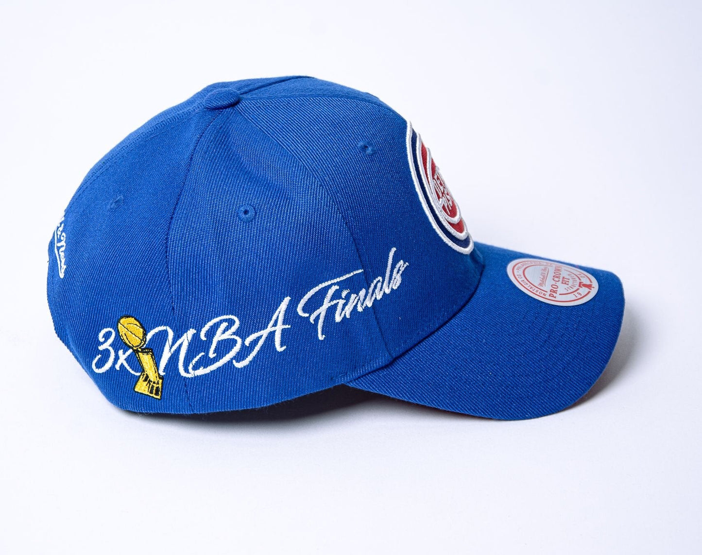 Men's Mitchell & Ness NBA Champ Wrap Pro Snapback Hwc Pistons - Blue