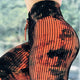 Orange abstract lines