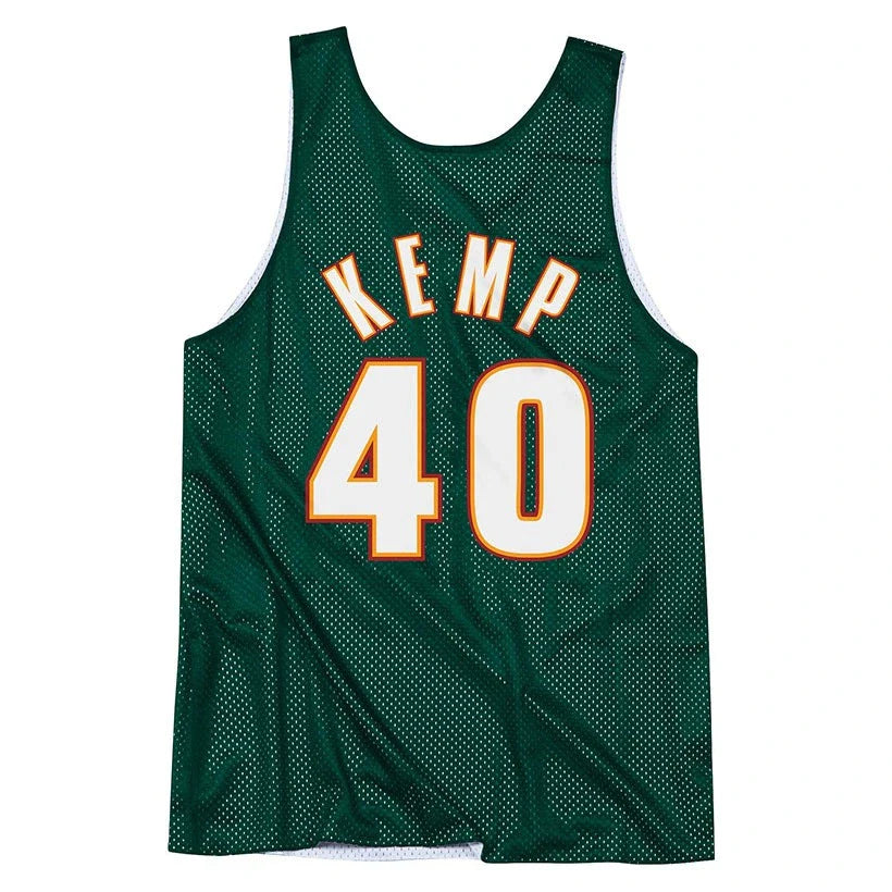 Mitchell & Ness Men's Reversible Mesh Tank Supersonics Shawn Kemp Tank Tops