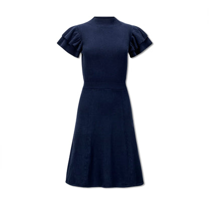 Flutter Sleeve Sweater Dress