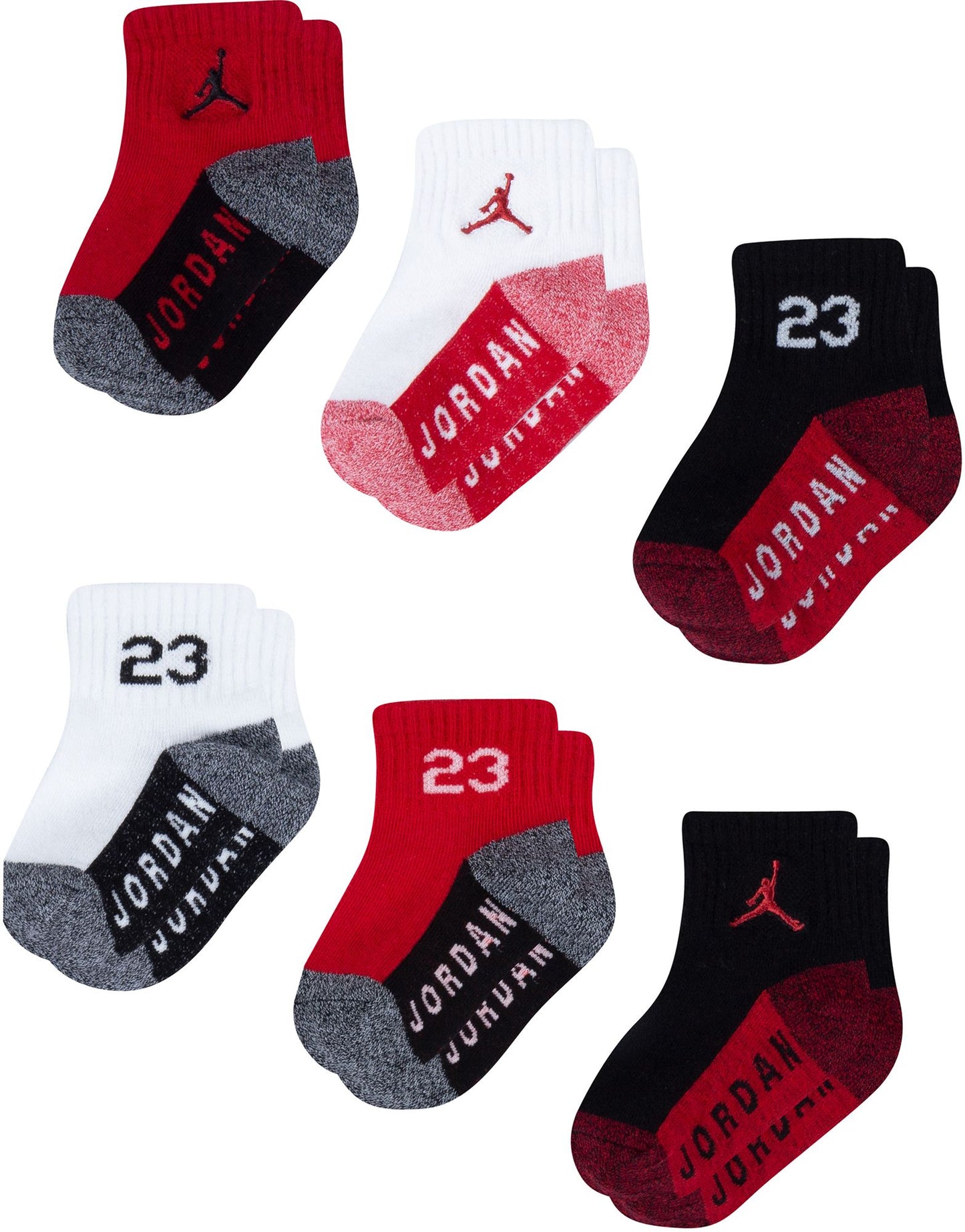 Air Jordan Toddlers Jumpman Ankle Socks 6Pack Socks