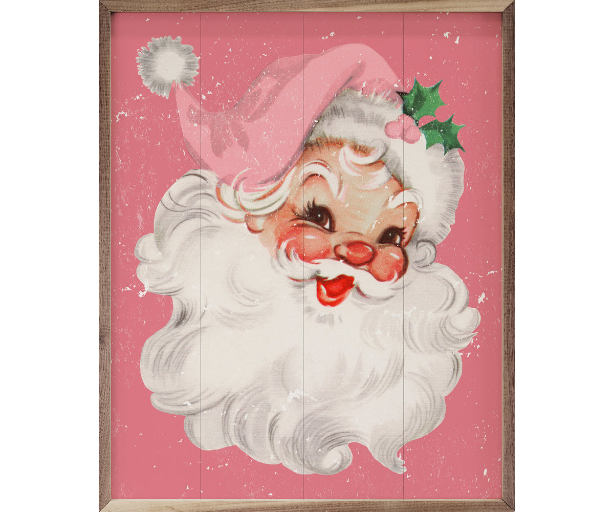 Kendrick Home Pink Santa
