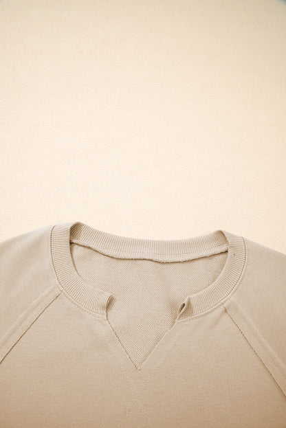Threaded Pear Ashley Sleeve Side Slit Sweatshirt