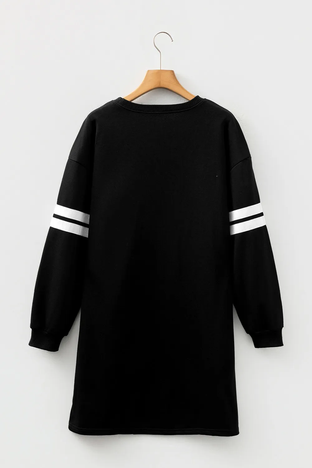 Threaded Pear Mia Striped Sleeve Sweatshirt Dress