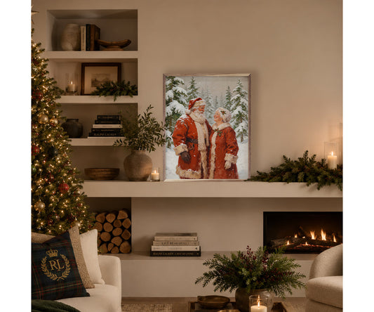Kendrick Home Santa And Mrs Claus In The White Pines