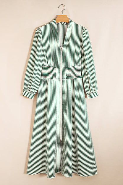 Threaded Pear Veracella High Waist Midi Dress