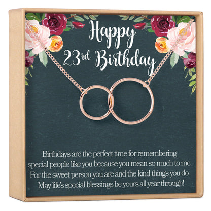 23rd Birthday Necklace
