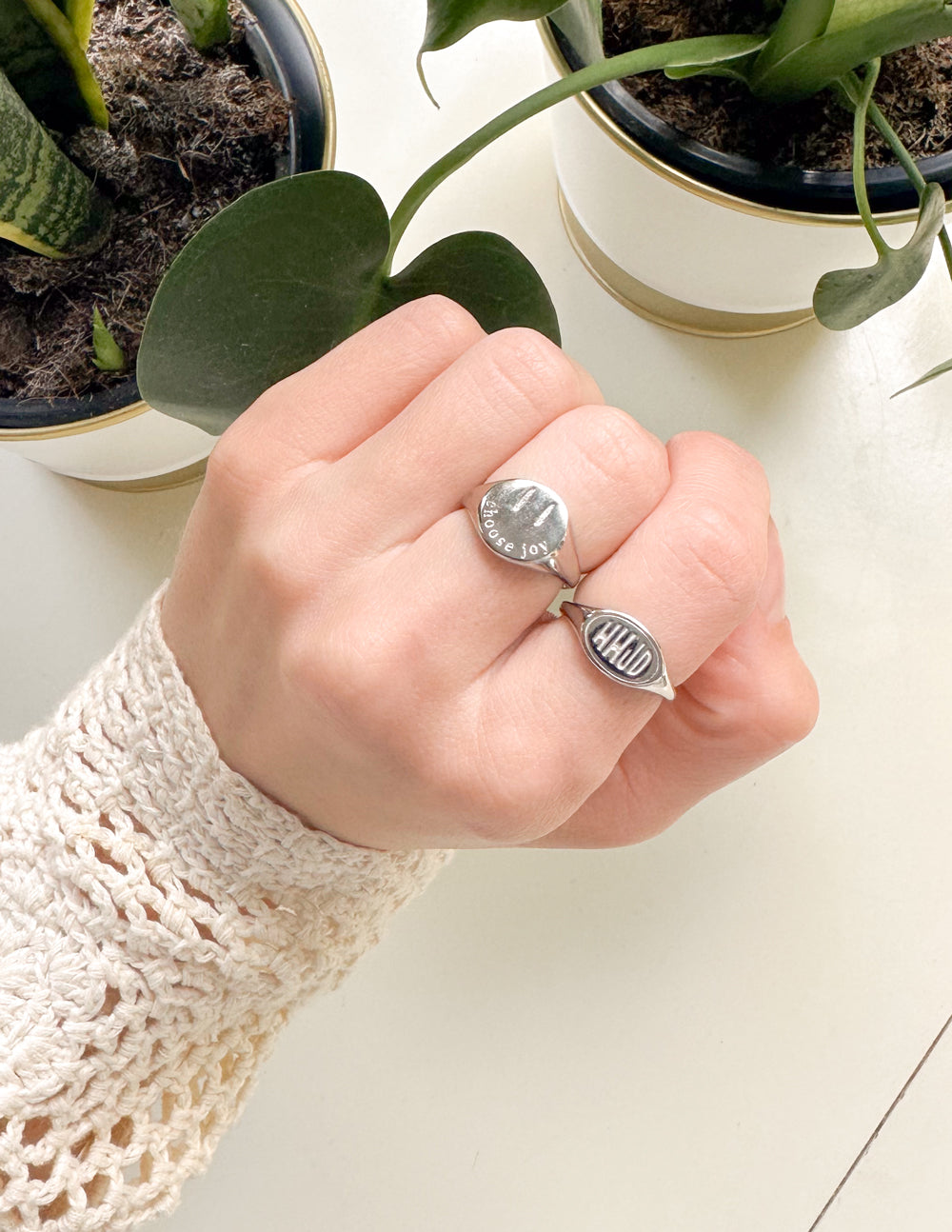 Elevated Faith Silver WWJD Ring